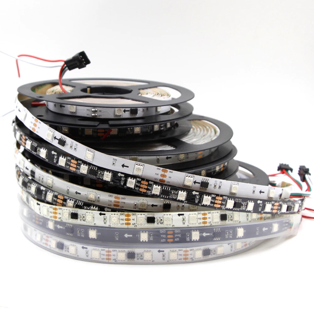 1/5/10M 12V WS2811 RGB 5050 Светодиодные полосы пикселей светильник прибор приемно