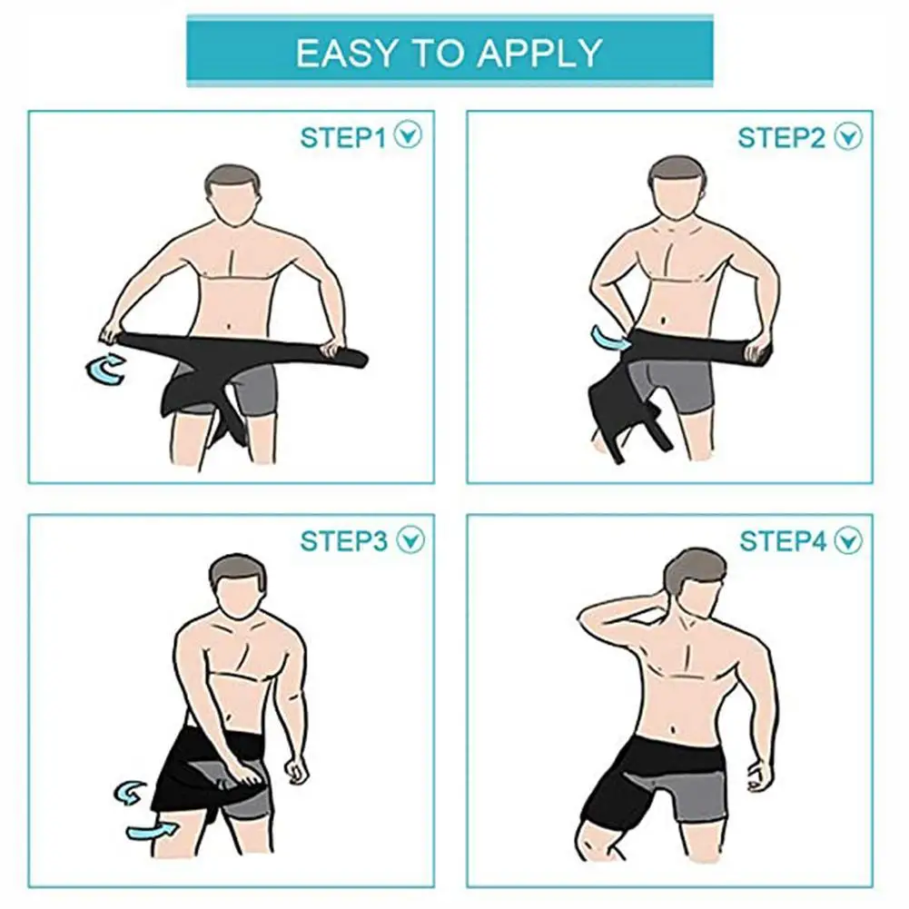 

Fitness Leggings Groin Protection Belt Anti-muscle Strain Protective Belt Hip Gear Thigh Weightlifting Sports I0V0