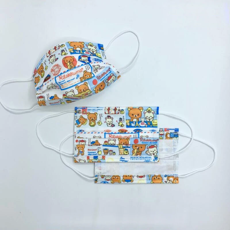 Маски одноразовые Мультяшные для детей и взрослых маски лица с рисунком животных