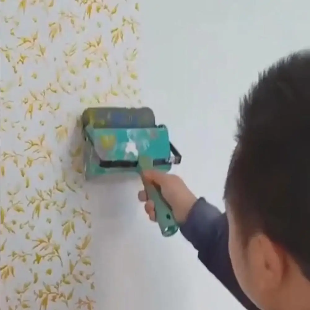 Круглая параллельная полоса мягкая резиновая головка машина для покраски стен |