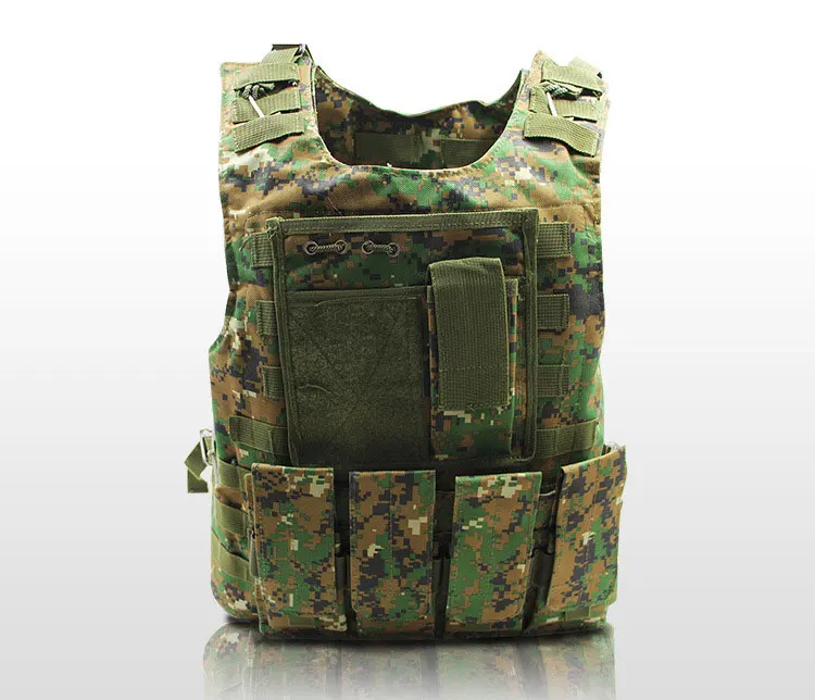 Тактический жилет, военная техника, штурмовой Жилет Molle Airsoft, верхняя одежда, охотничий Камуфляжный жилет, боевой жилет - Цвет: Digital