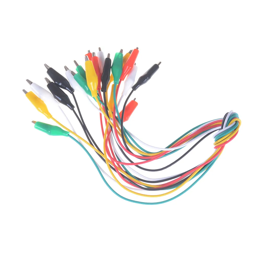 10 шт. 50 см двухсторонние зажимы типа крокодил зажим тестовая перемычка