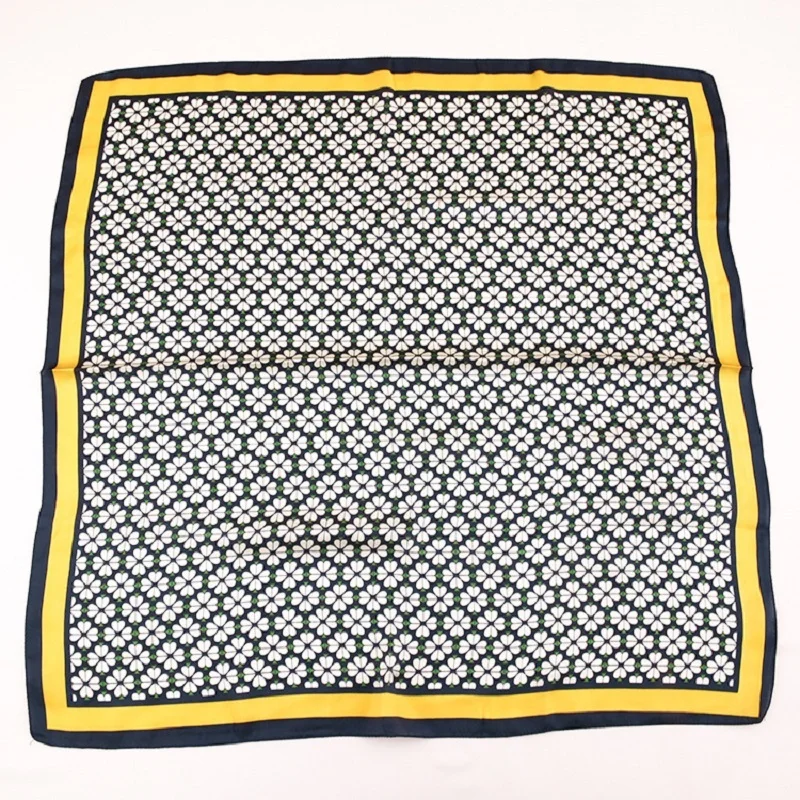 

Yishine 2021 70x70cm Sun Flower Print Square Scarf Women Shivering Hairband Lady Head Wraps Female Shawl Neckerchief