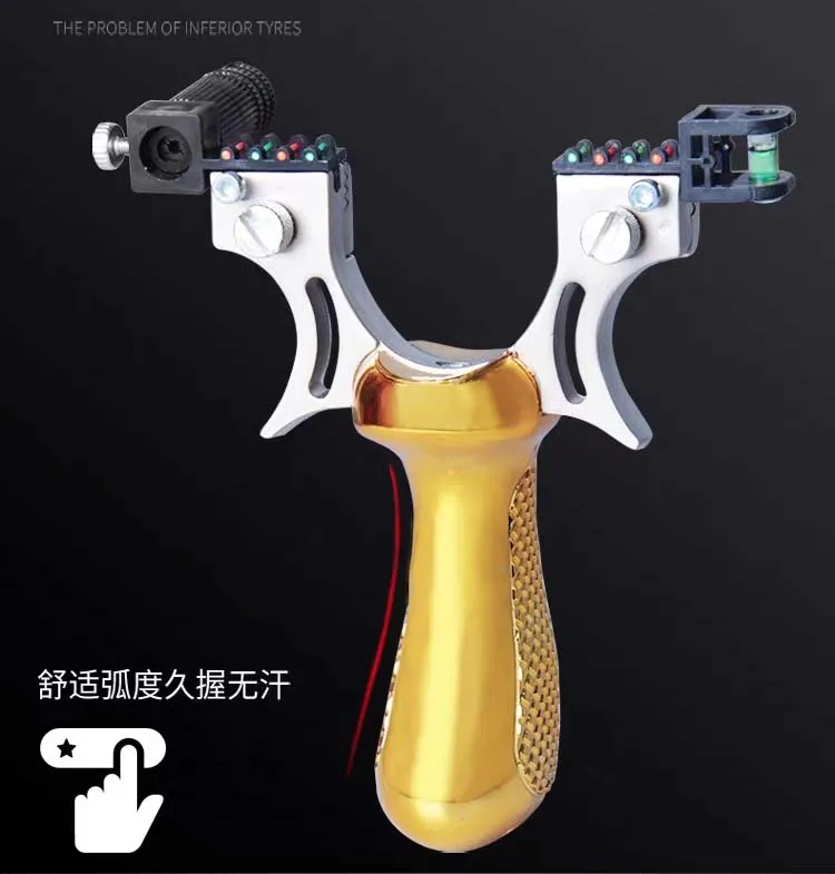 Рогатка из смолы и сплава с плоской резиновой лентой | Спорт развлечения