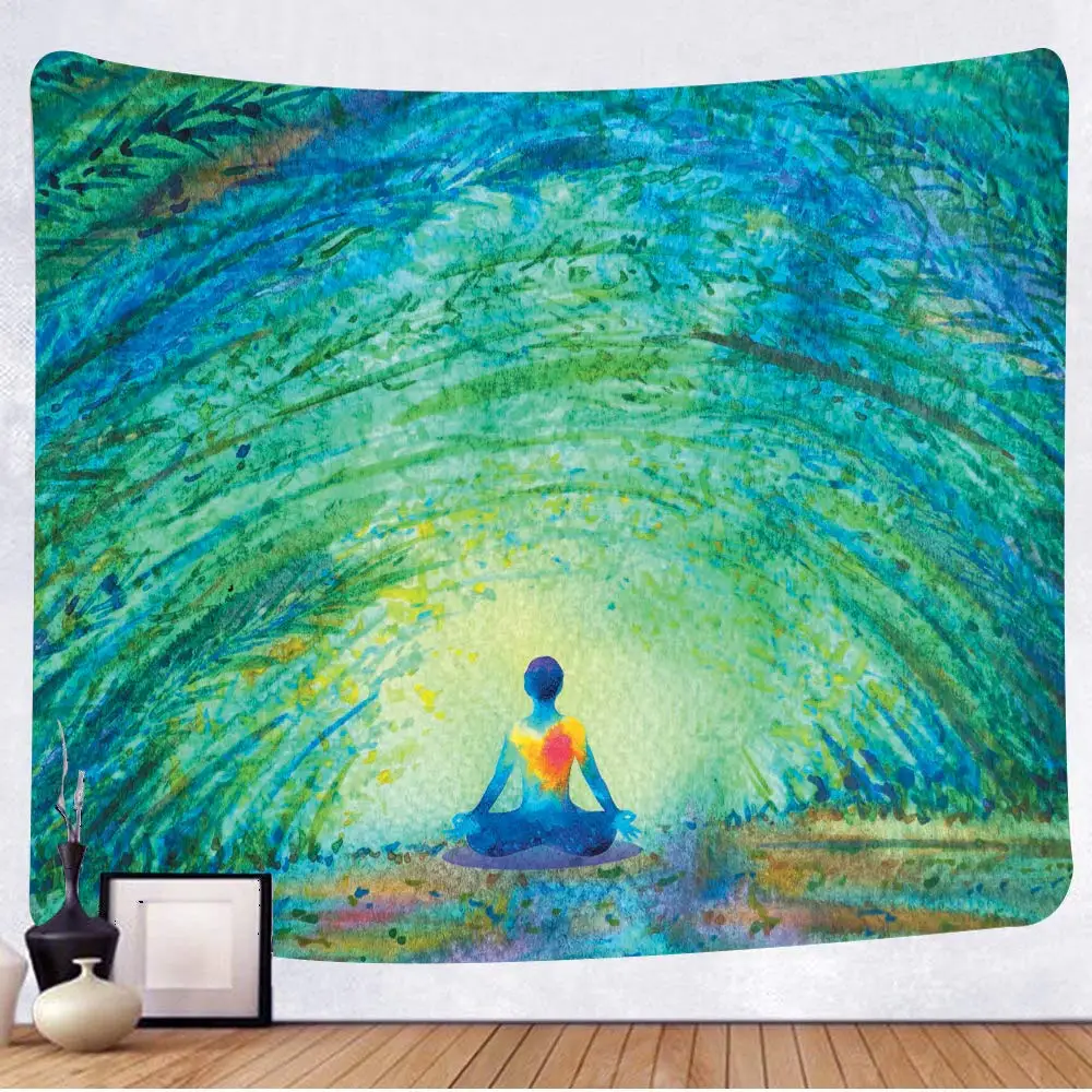 Международный индийский богемный настенный подвесной гобелен в стиле хиппи из