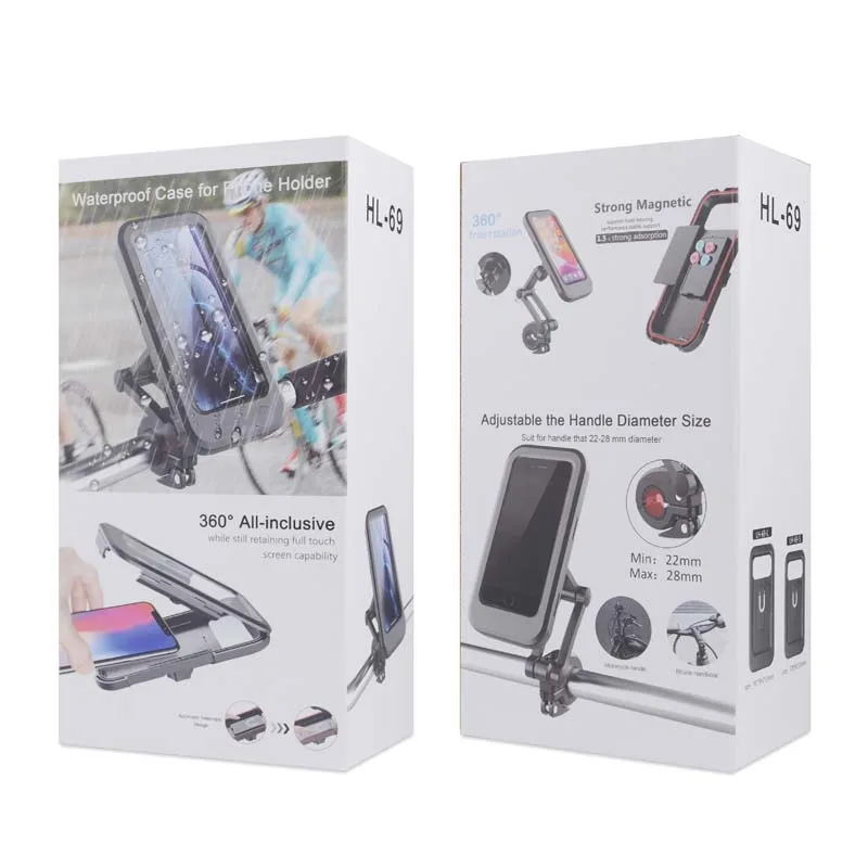 

Waterproof Bicycle Phone Holder/Phone Case Foldable Phone Navigation Bracket Magnetic Bag Road Bike Accessories Bicycle Stand