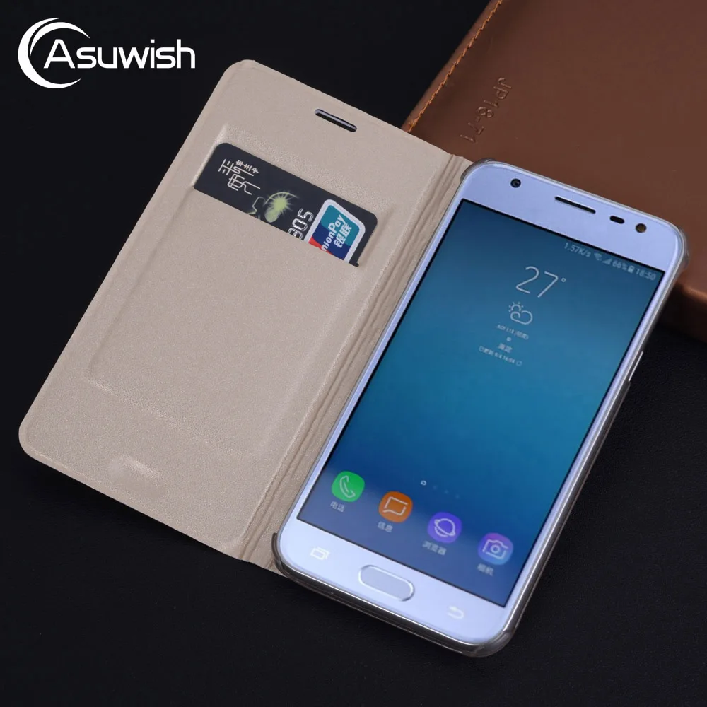 Чехол для телефона кожаный Samsung Galaxy J7 J5 J3 2017 Pro J 5 7 3 SM J730F J530F J330F SM-J330F SM-J530F SM-J730F DS ЕС |