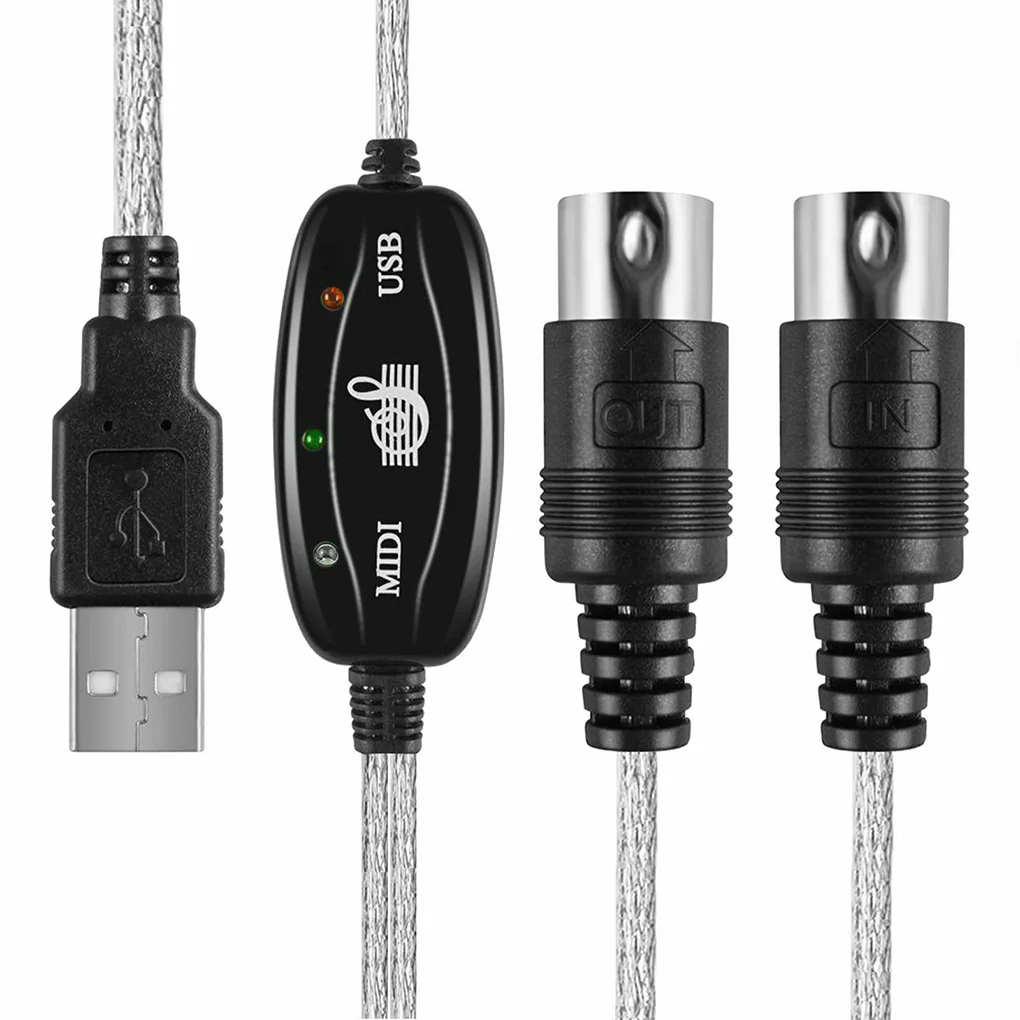 Электрическая клавиатура миди аудио адаптер к USB конвертер фотоаксессуар | Спорт