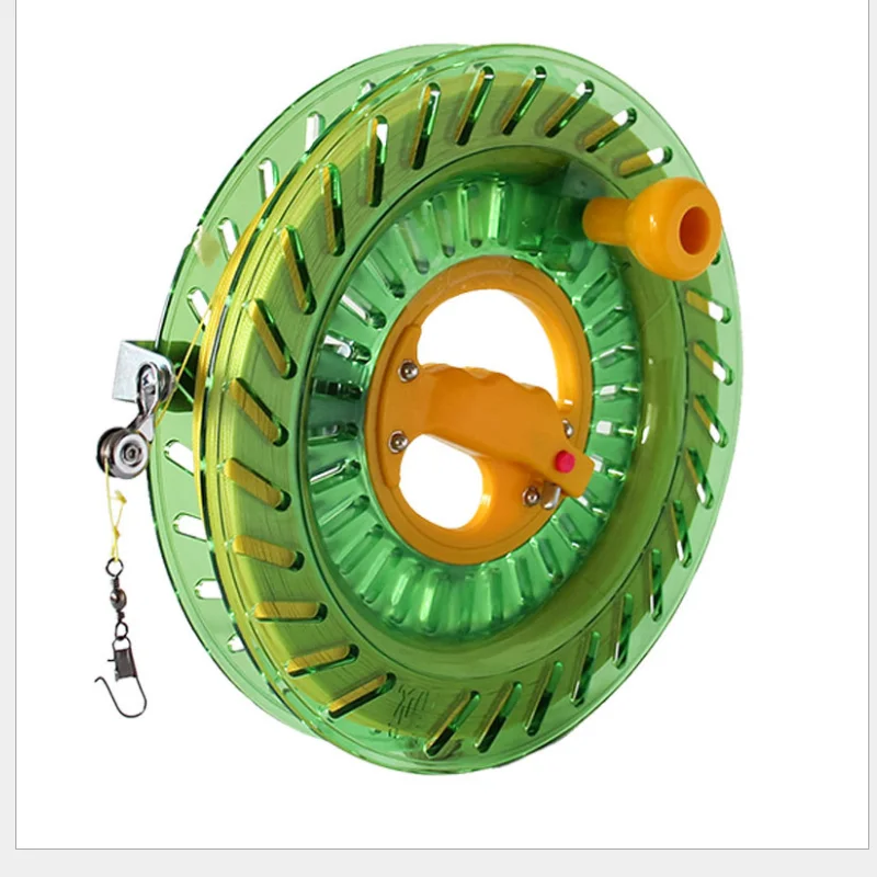 Kite Reel Winder Fire Wheel String Flying Handle Tool Twisted Line Outdoor Round Blue Grip For Accessories 200M | Игрушки и хобби