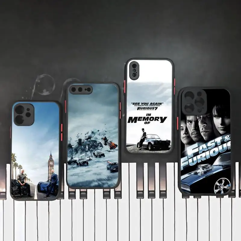 

fast and furious see you again Phone Case matte transparent For iphone 7 8 11 12 plus mini x xs xr pro max cover