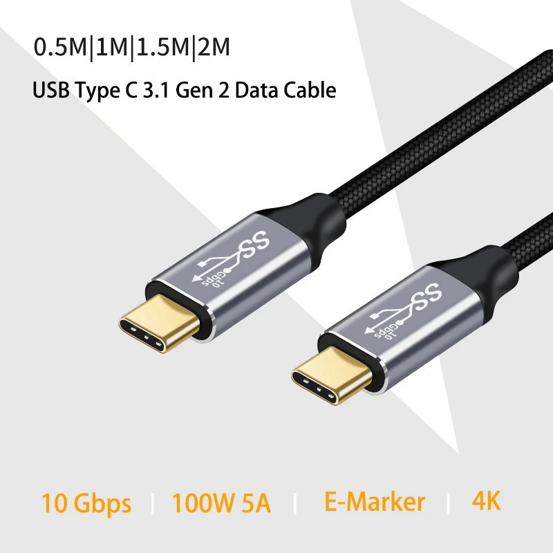 кабель usb type c 5 а 4k 60 гц usb 31 gen 2 10 гбитс каб