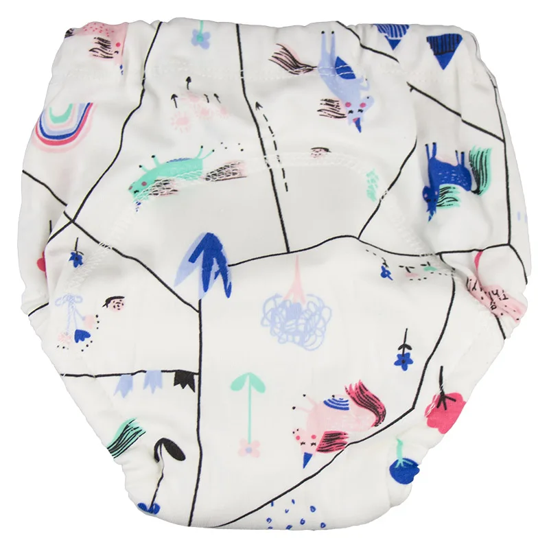 6 слойные хлопковые детские тренировочные брюки водонепроницаемое нижнее белье