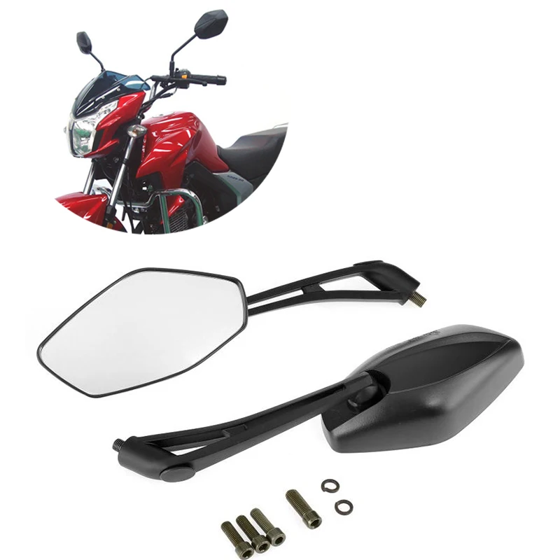 

Left & Right Motorcycle Handlebar Universal Aluminum Alloy Rearview Side Mirrors Motorcycle Rear View Mirrors Accessories