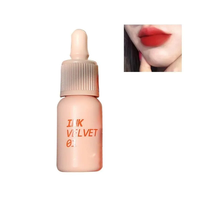 

6 Colors New Matte Dyeing Lip Gloss Moisturizer Non-Stick Cosmetics Waterproof Long Lipstick Lip Lasting Makeup Cup Korean M8X6