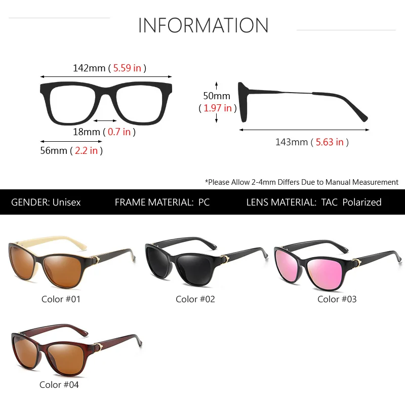 Женские винтажные солнцезащитные очки AOWEAR поляризационные в стиле ретро