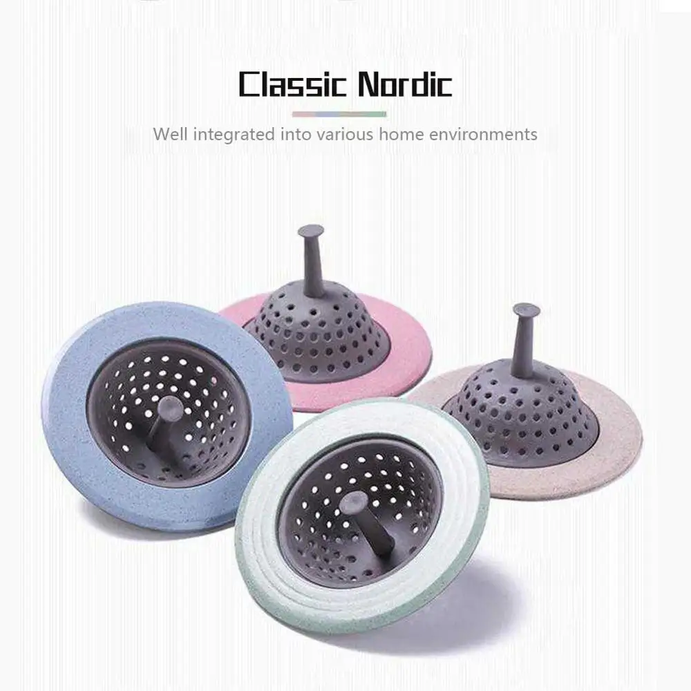 

4 Color Kitchen Silicone Sink Strainer Waste Plug Sink filter Waste Collector Kitchen Bathroom Accessories Colanders & Strainers