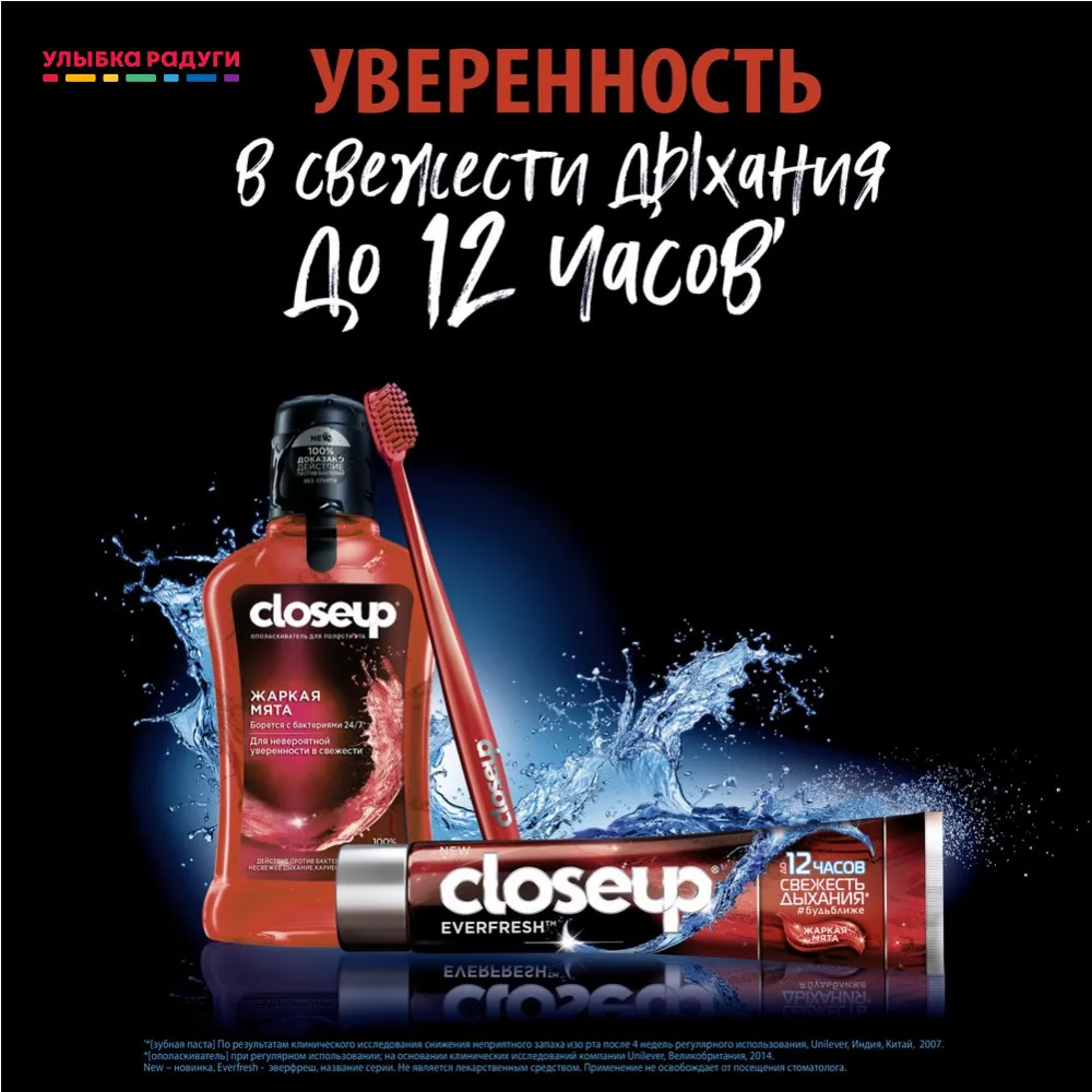 Зубная паста CLOSEUP Everfresh | Красота и здоровье