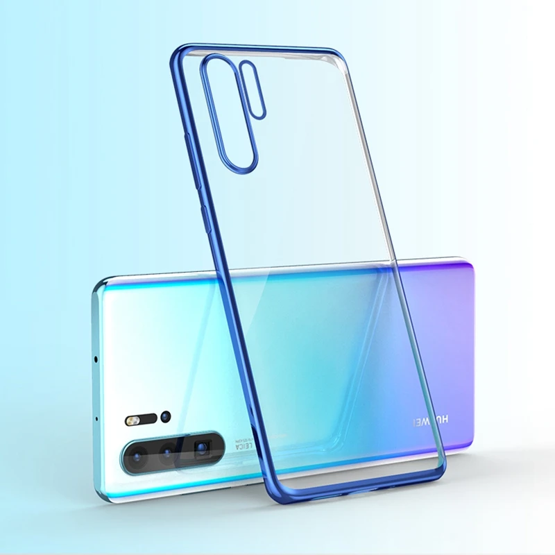 Мягкий чехол с гальваническим покрытием для HUAWEI Honor 10 20 9 Lite 10i 20i качественный