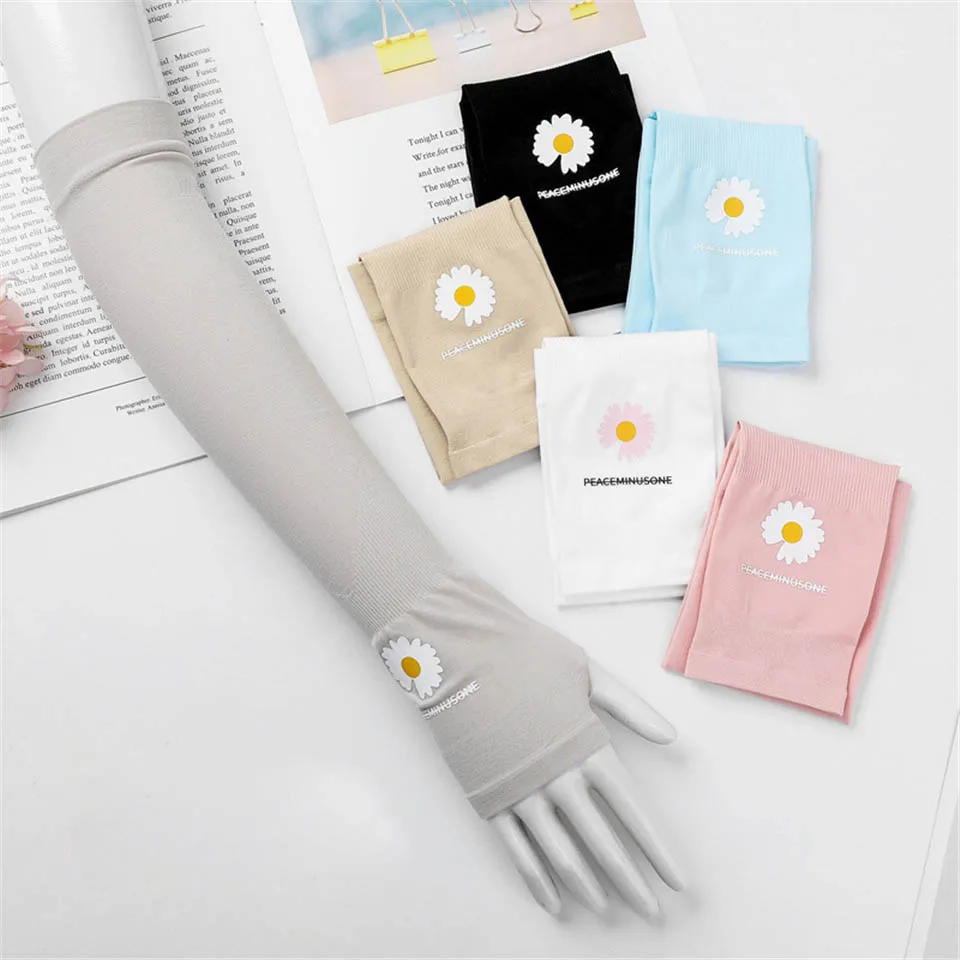 

Parent-child Outing Sun Protection Ice Sleeves Warmers Sun UV Protection Running Cycling Anti-mosquito Bands for Adults and Kids