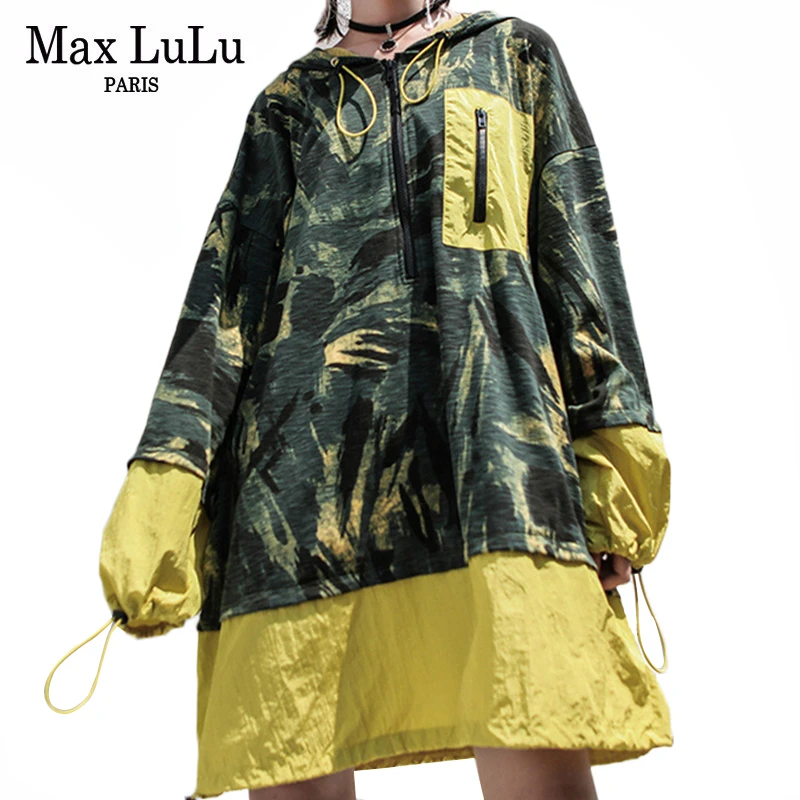 Max LuLu 2019 Осенняя мода корейский стиль Vestidos Женская одежда в стиле панк женские