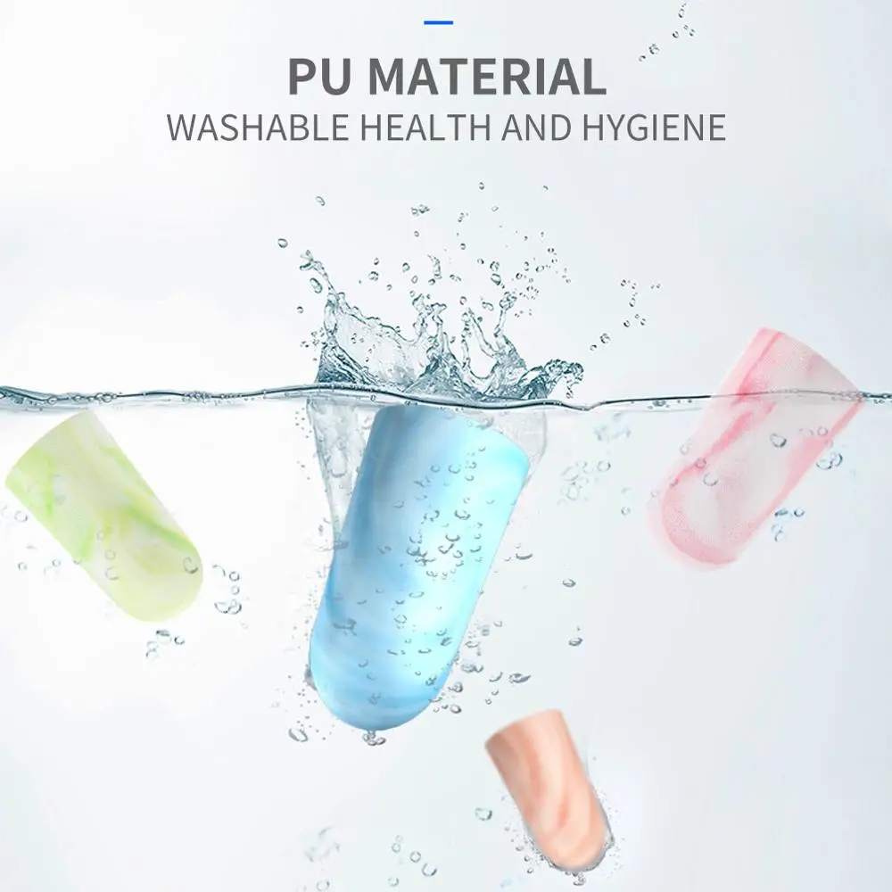 4 пары мягкая форма защита от шума звукоизоляция затычки для ушей сна путешествий