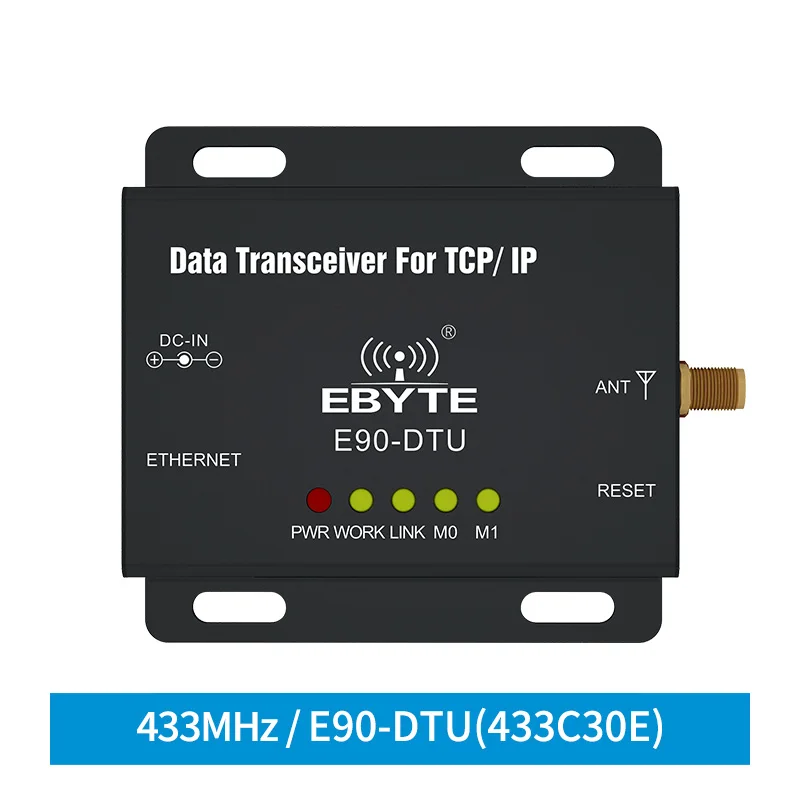 

E90-DTU-433C30E Ethernet Modbus 433MHz 1W IoT TCXO Long Range PLC Data Transmission Wireless Transceiver modem ethernet modem