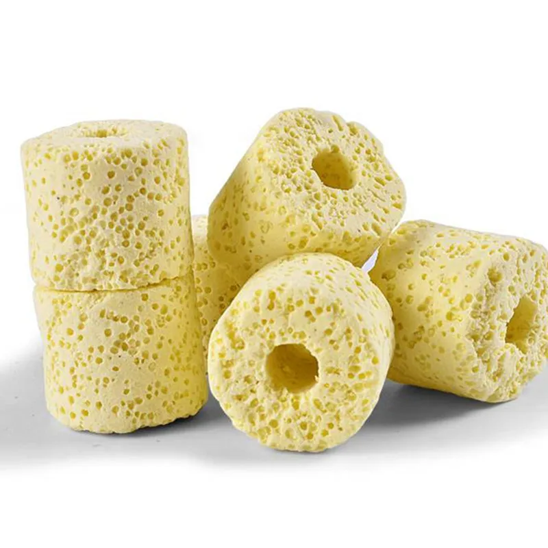 Желтый керамический био пористый фильтр биологические кольца аквариумный