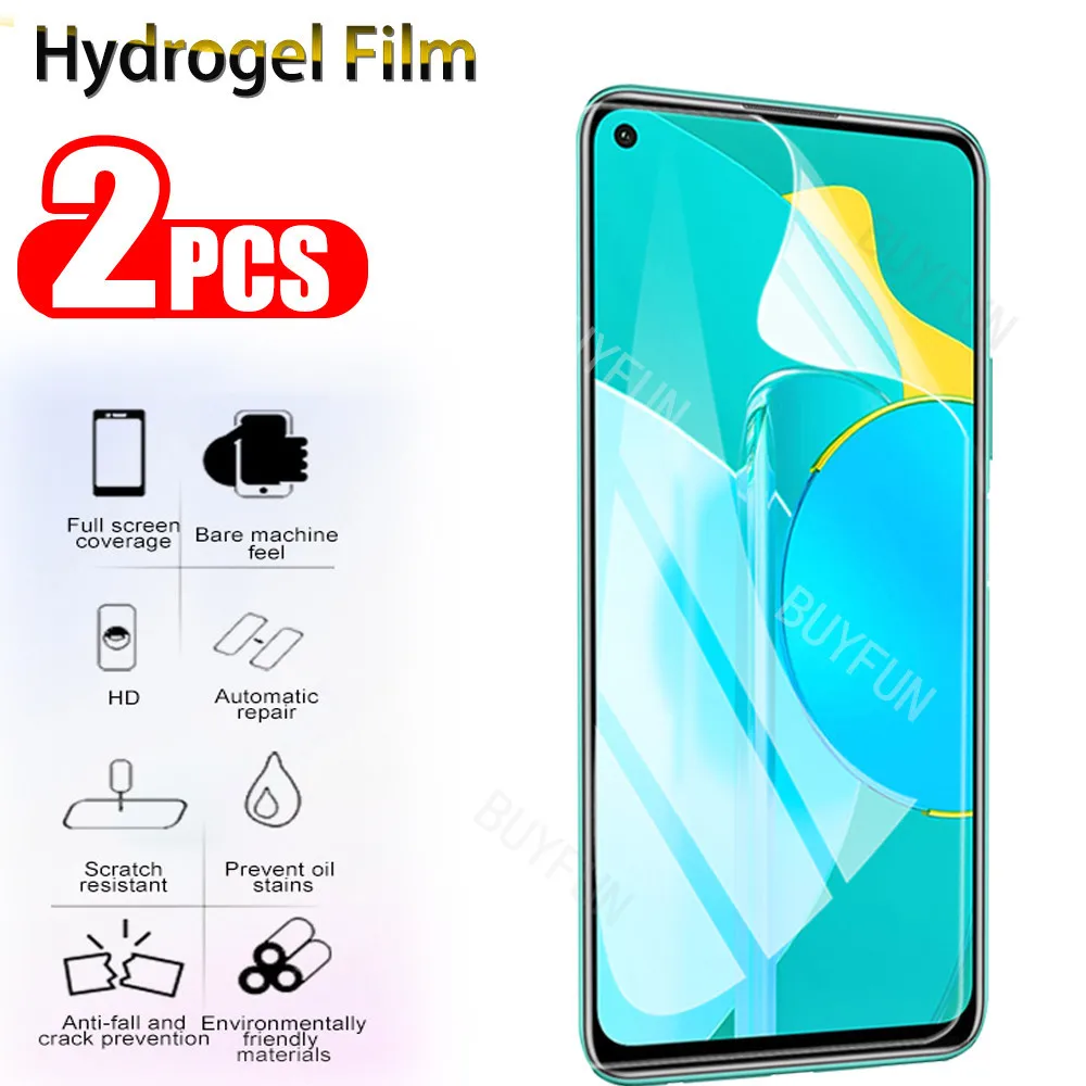 2 шт. защита для экрана и объектив камеры Гидрогелевая пленка Huawei P40 Pro Plus Lite P30 P20