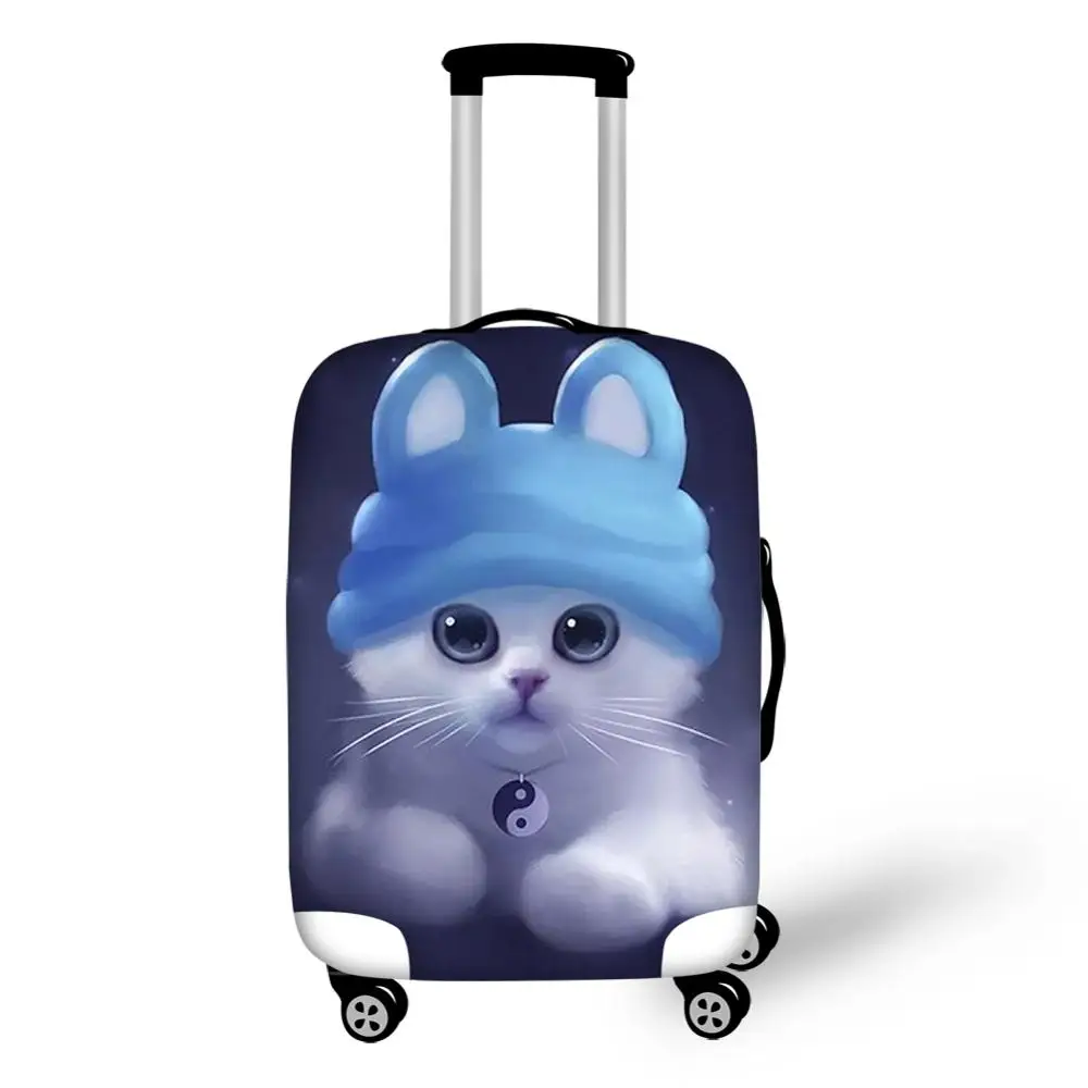 HaoYun Water-proof Suitcase Cover Kawaii Cats Animal Elastic Dust-proof Luggage Cover Luggage Protective Accessories Only Cover