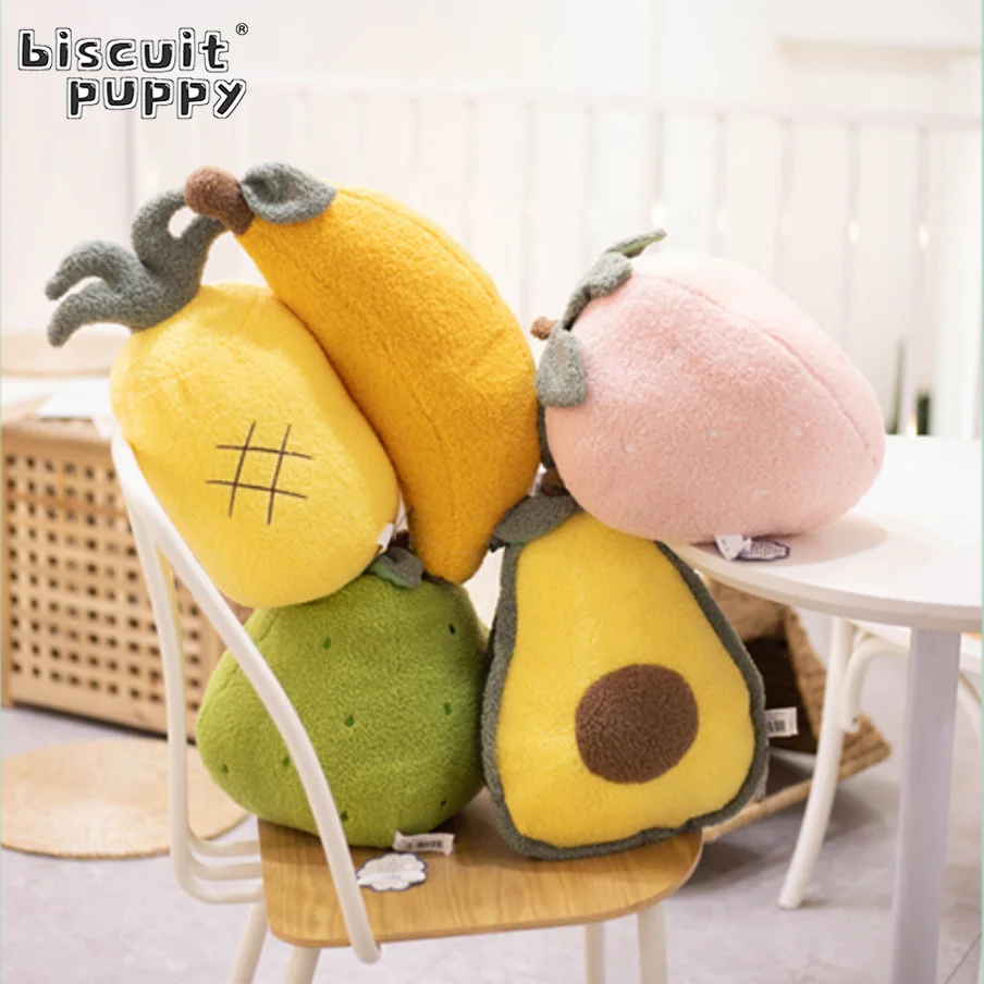 

Kawaii Soft Cute Pineapple Avocado Strawberry Plush Toy Stuffed Lifelike Banana Plush Pillow Bed Sofa Decor Girl Kids Gift