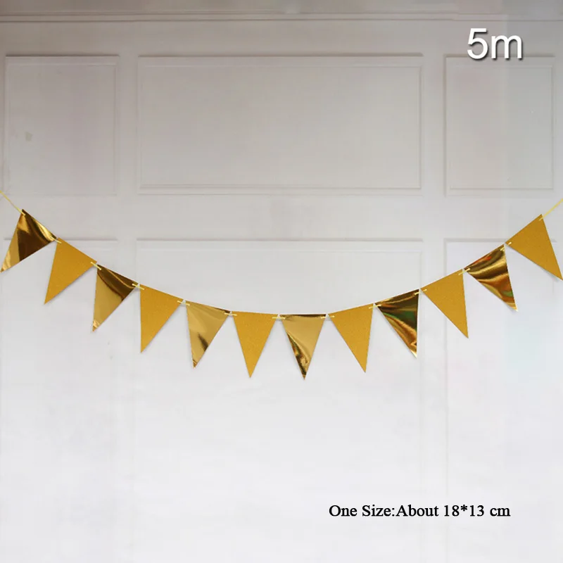 style 3 Блестящие золотые буквы Happy Wedding Висячие флажки баннеры вечерние украшения Вымпел овсянка гирлянда Свадебные товары для дня рождения - Цвет: style 3