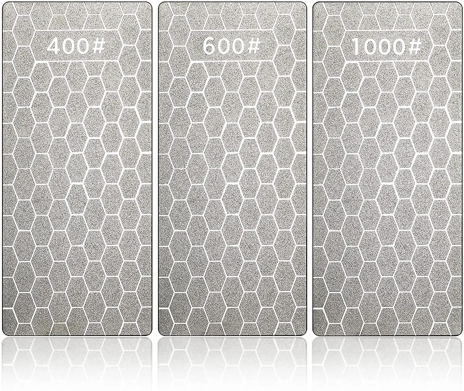 

3 шт. Алмазный точильный камень зернистость 400 600 1000 пластина точильный камень для твердосплавной резки кухонная заточка тупой 150 × 63 мм