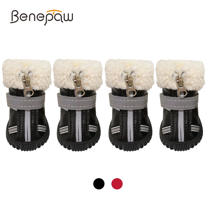 

Benepaw/прочные теплые ботинки для собак; Водонепроницаемые Нескользящие ботинки с регулируемыми полосками для домашних животных; Зимние сапоги для дождливой погоды; Мягкая удобная защита для лап