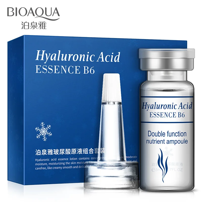 

BIOAQUA 10PCS/Set Hyaluronic Acid Serum Moisturizing Vitamins E Facial Moisturizing Anti Wrinkle Aging Collagen Day