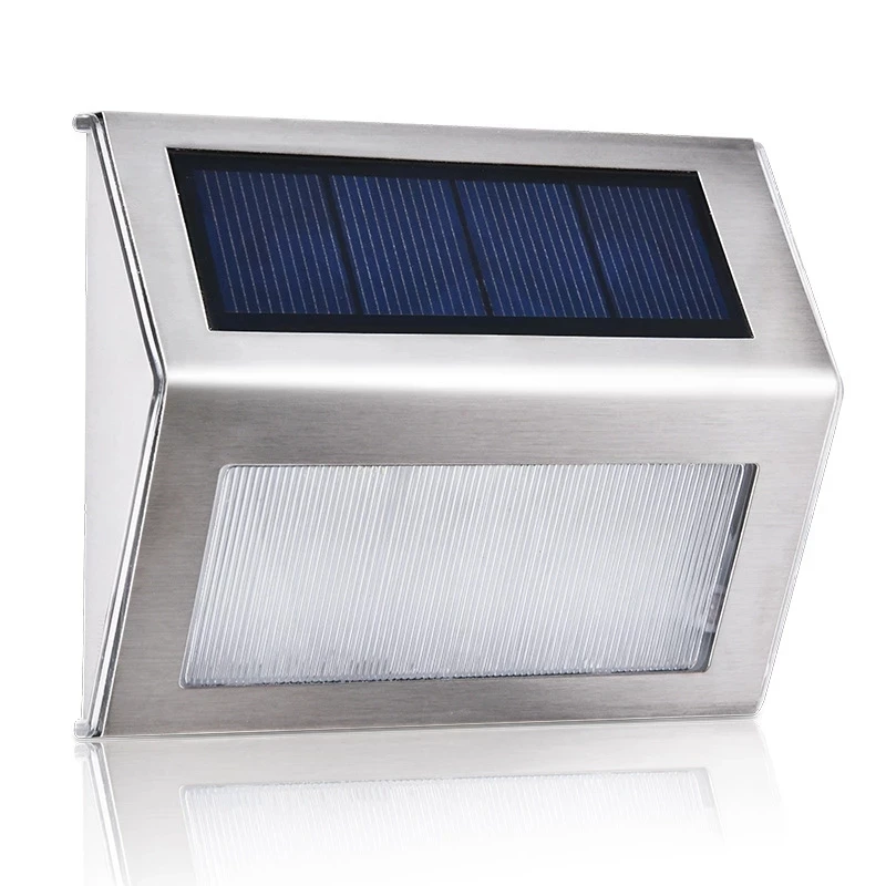 

Liiobt LED Solar Lamp Path Stair Outdoor Waterproof Wall Light Garden Landscape Step Stair Deck Lights Balcony Fence Solar Light