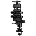 Держатель на руль мотоцикла, для мобильных телефонов, GPS, радио и рации