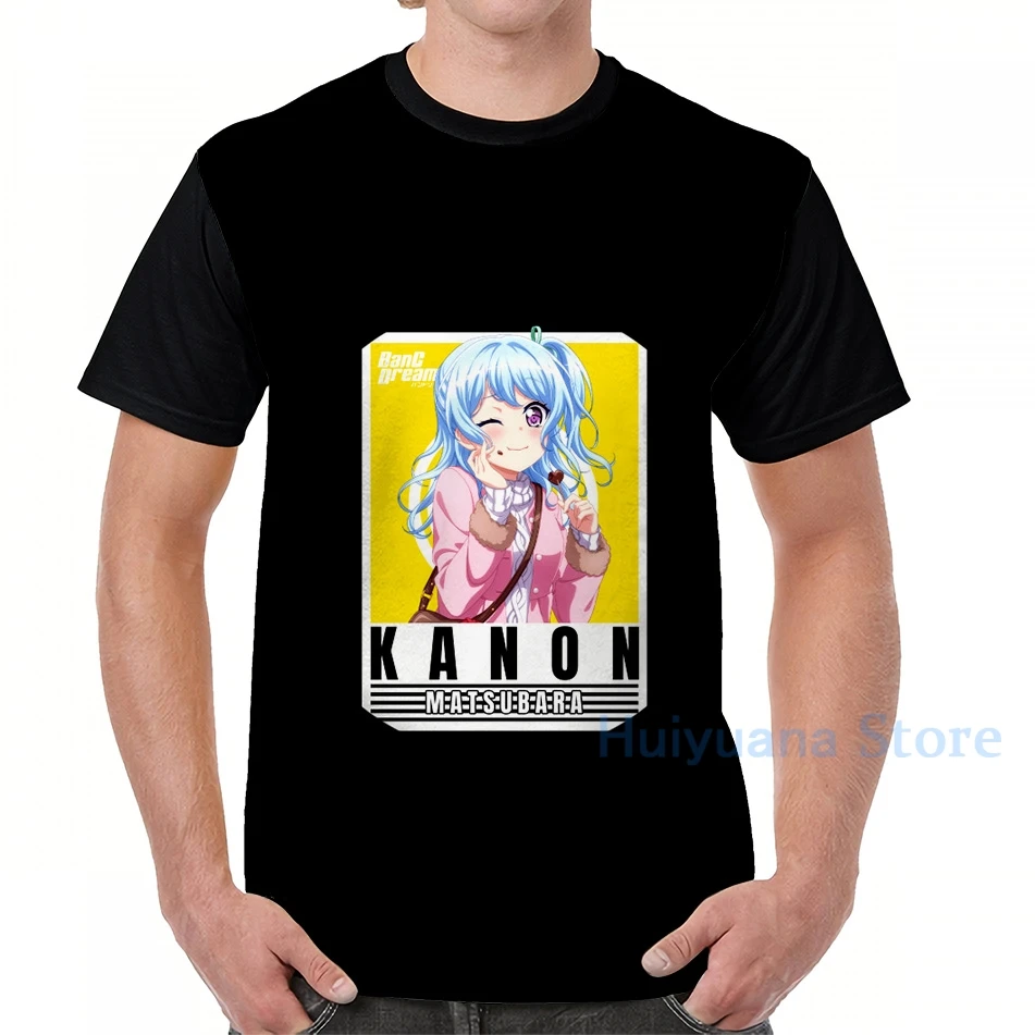 Футболка с графическим принтом Hello Happy World Kanon Matsubara Card мужские топы женская