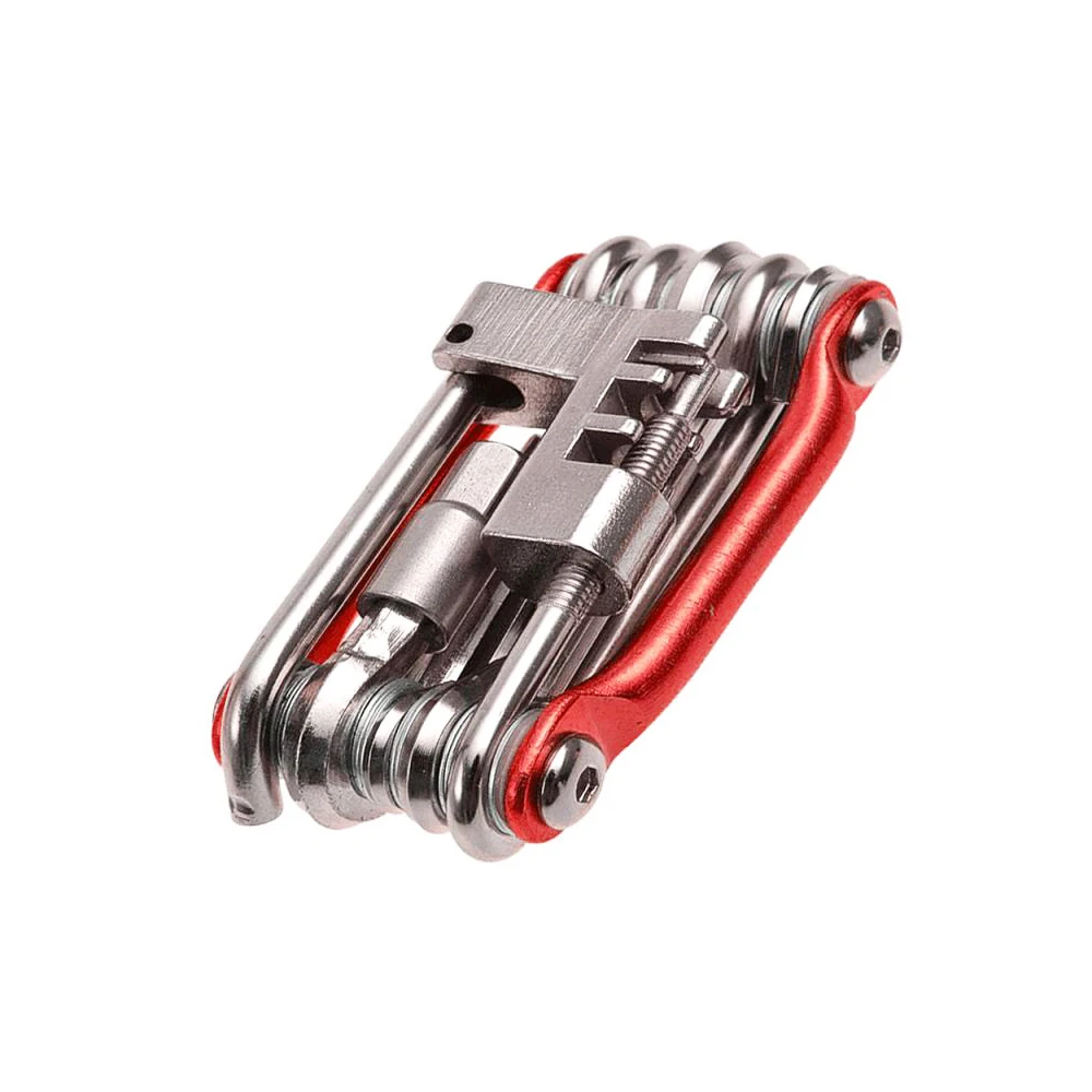 

Набор инструментов для ремонта велосипеда 11 в 1, портативный резак гаечный ключ из нержавеющей стали цепь отвертки, многофункциональный инс...