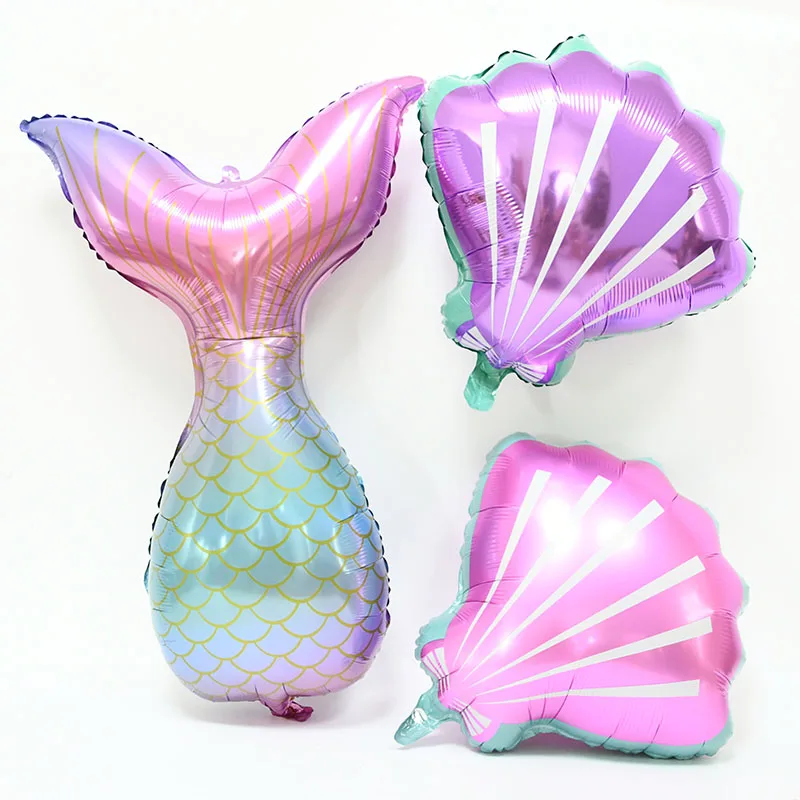 Cadena de arco de cola de sirena para ni&ntilde;os y ni&ntilde;as, suministros de fiesta de feliz cumplea&ntilde;os, tema de sirena, decoraci&oacute;n de fiesta, 97 unids/set por Set-2