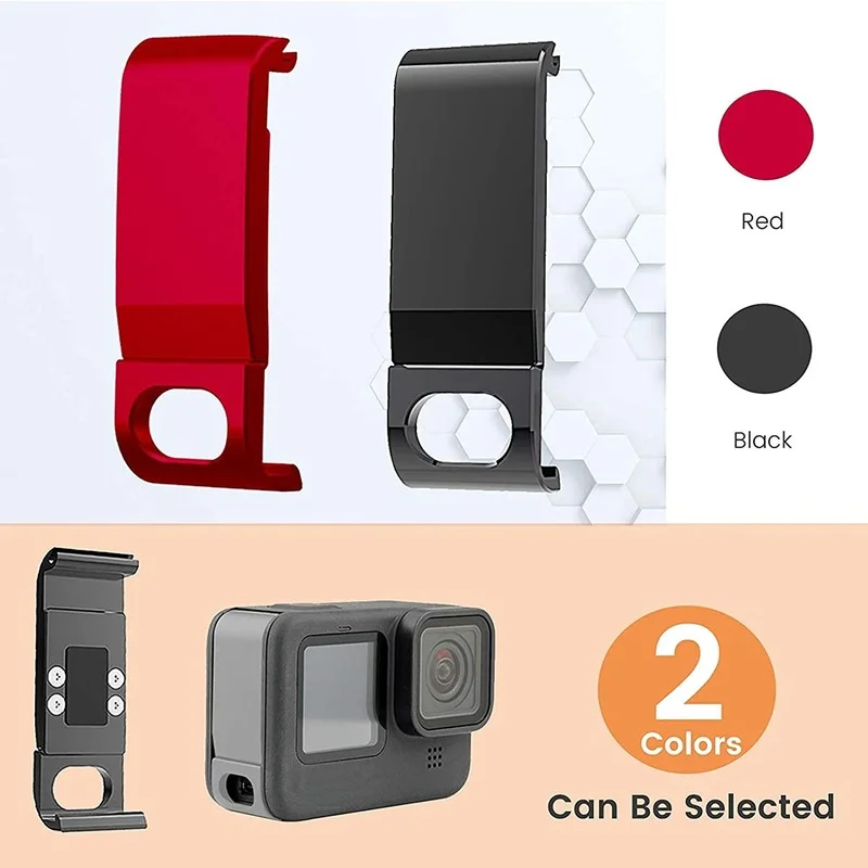 Для GoPro Hero 9 Black Съемная крышка для аккумулятора алюминиевый сплав защита Type-C