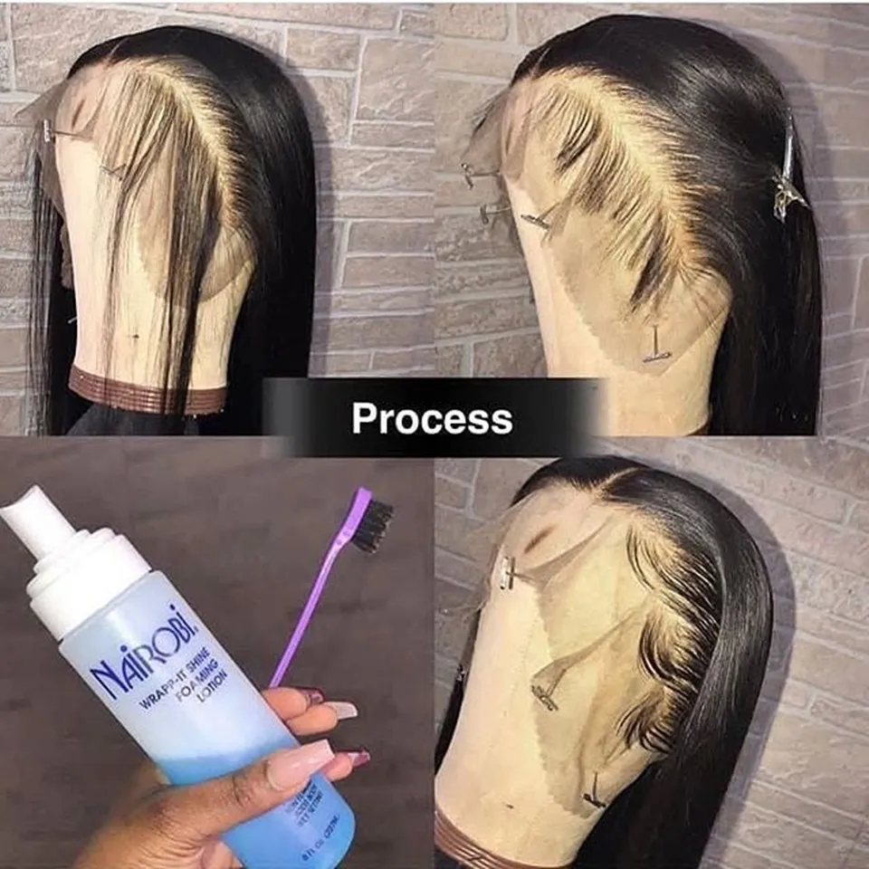 Бразильские Прямые кружевные передние Wig13* 6/13*4 кружевные передние человеческие волосы парики предварительно выщипанные с детскими волосами Jazz Star Non-Remy 150% Плотность