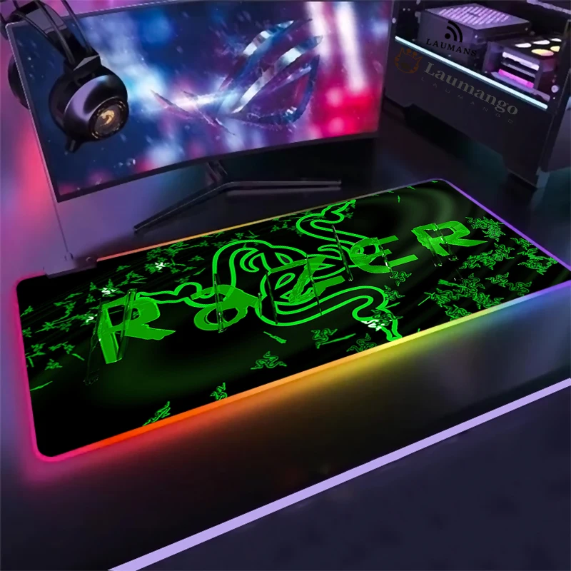 

Razer Mouse Pad Design RGB Mat LED Mousepad Large Gaming Accessories alfombrilla xxl Desk Carpet 400x900 Tapis Souris Gamer Pad