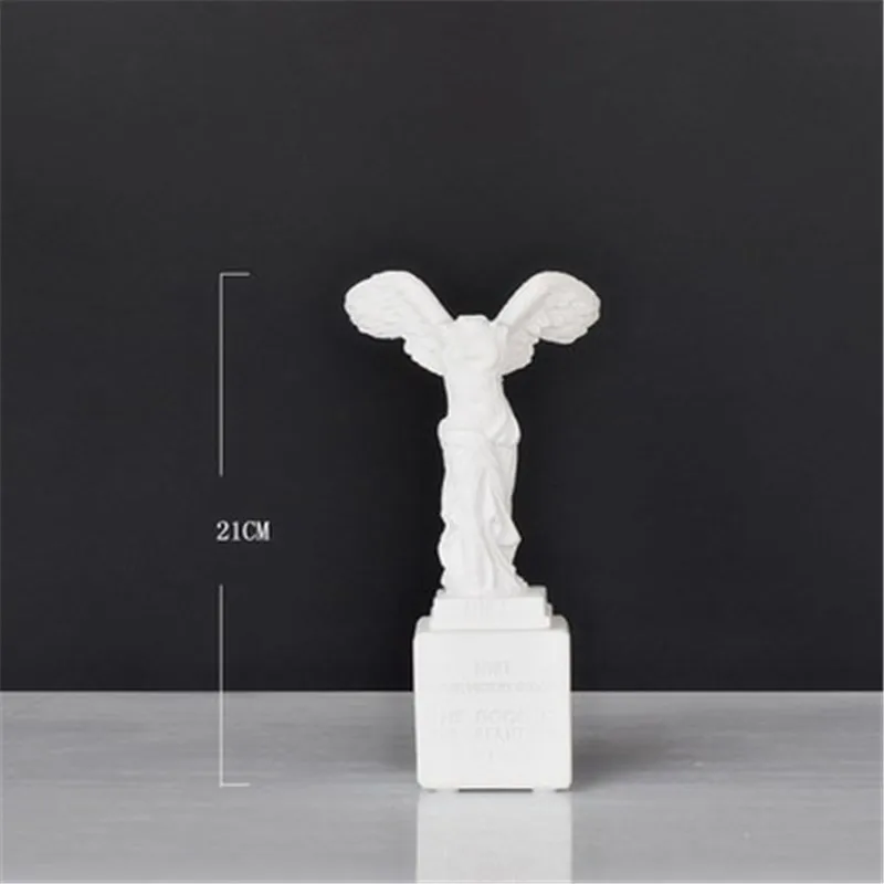 

ANCIENT GREEK VICTORY GODDESS STATUE RESIN ORNAMENTS CHARACTER SCULPTURE CRAFTS HOME DECORATION ACCESSORIES FIGURINE L3435
