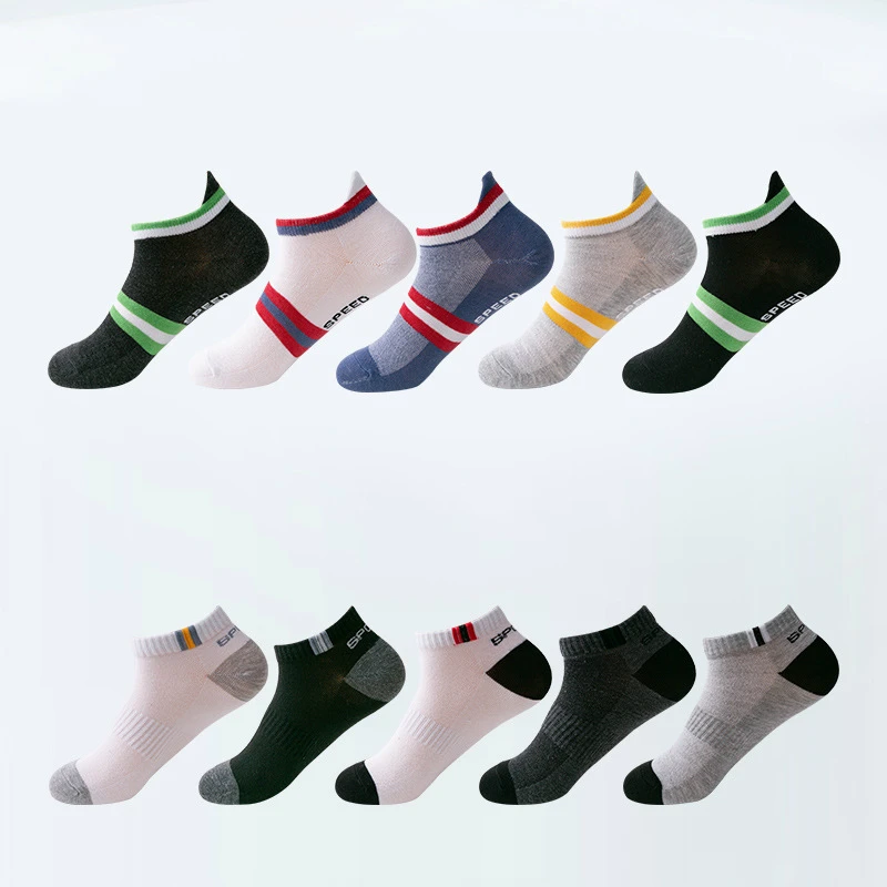 5 pairs summer breathable non-slip mesh ladies socks 10 color sports ankle socks summer cool and comfortable sports woman socks