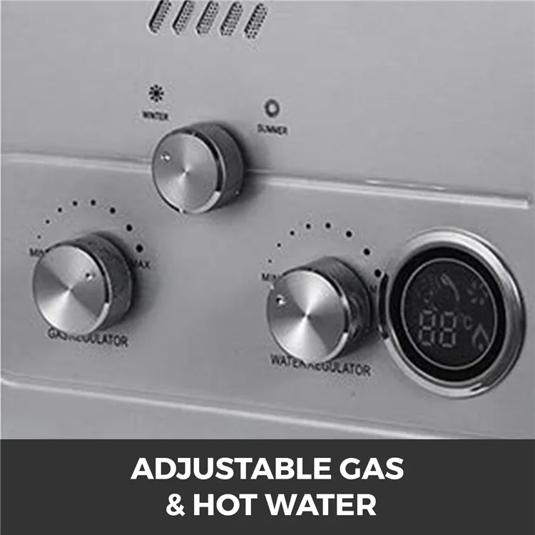 

18L Tankless Gas Hot Water Heater Wall Hung Heating Boiler Portable Gas Water Heater