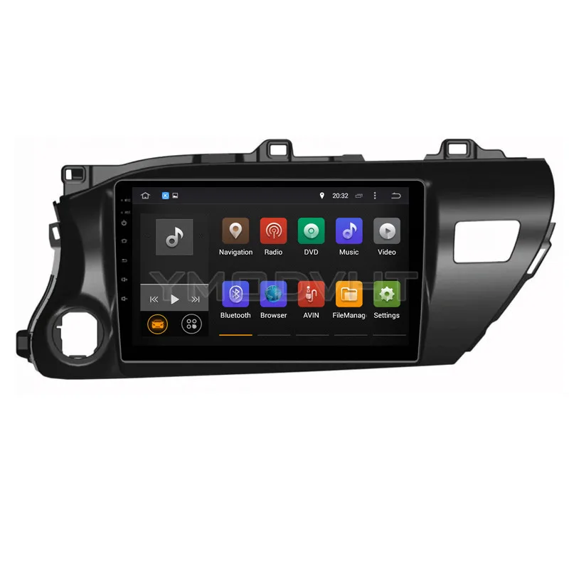 YMODVHT 10 1 дюймов 4G Восьмиядерный Android 9 0 7 автомобильный dvd плеер для Toyota Hilux 2016 2017 2018
