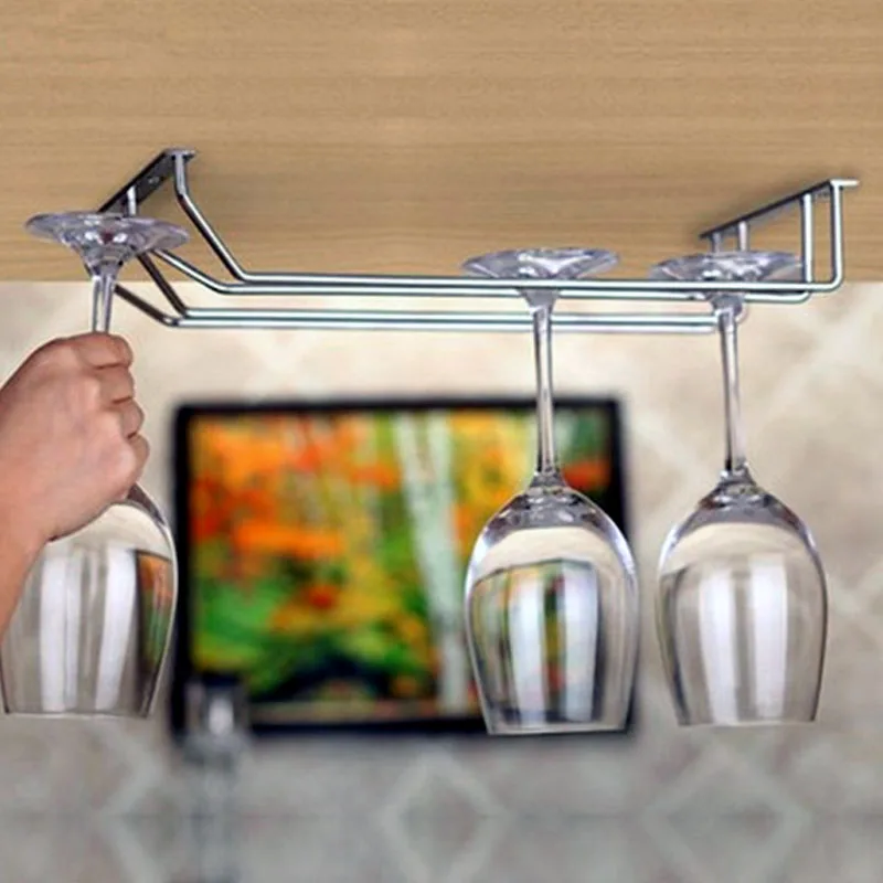 Перевернутая стойка для стаканов красного вина цвет шампанского яркий держатель