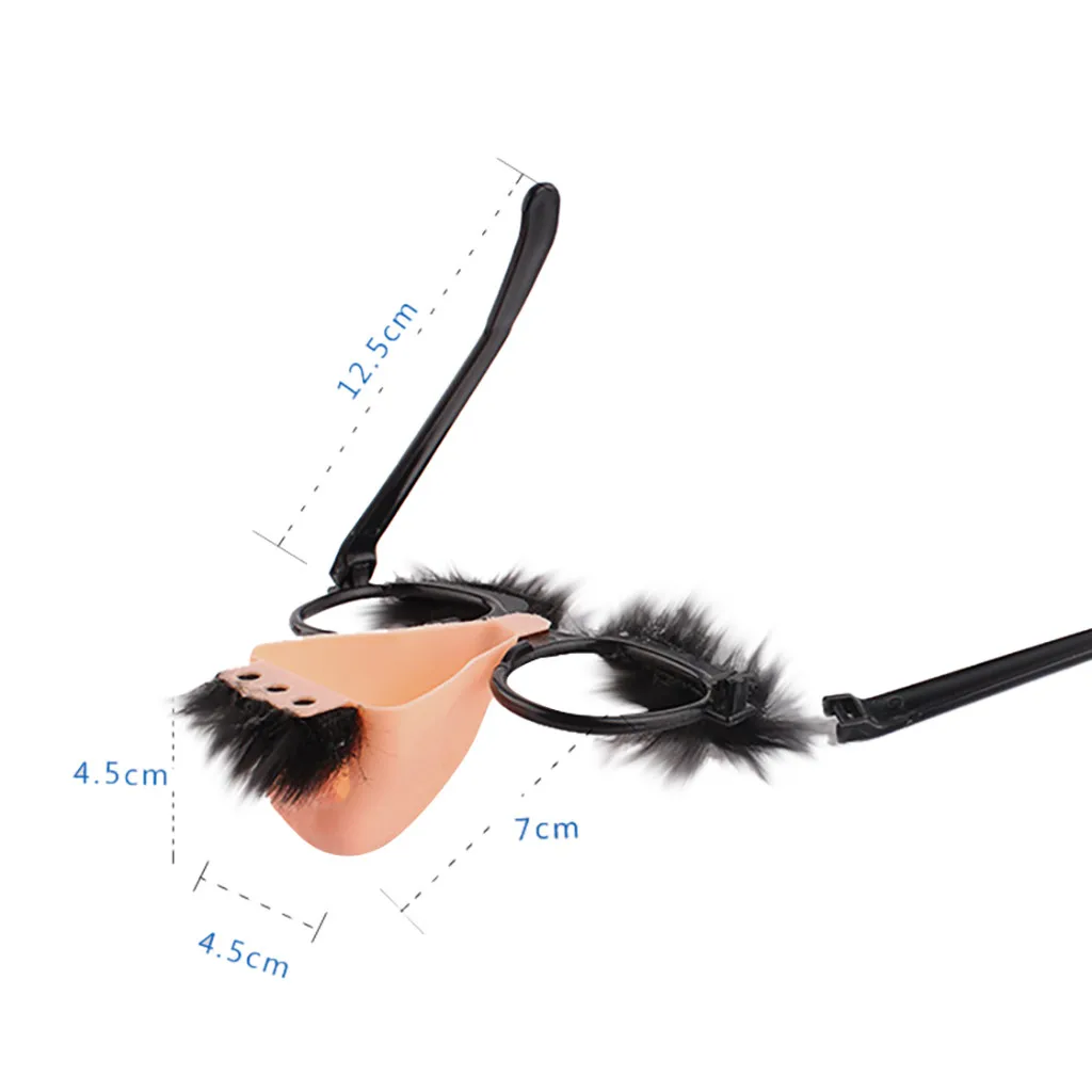 Пушистый нос и очки Классические Вечерние на Хэллоуин новинка сувенирные с