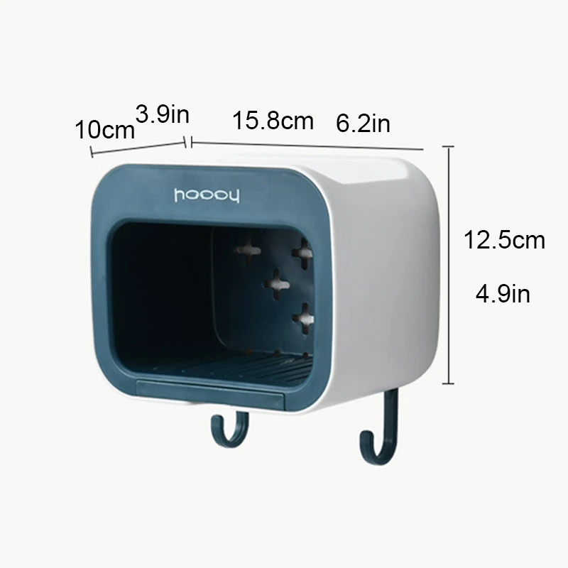 

Creativity Double Layer Bathroom Soap Dish Punch-free Sticky Shower Room Soap Holder Bath Tray Convenient Durable Storage Rack