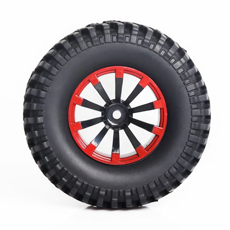 

4Pcs 100mm 1.9in Rubber Rocks Tyres / Wheel Tires for 1:10 Rc Rock Crawler Axial Scx10 90047 D90 D110 Tf2 Traxxas Trx-4
